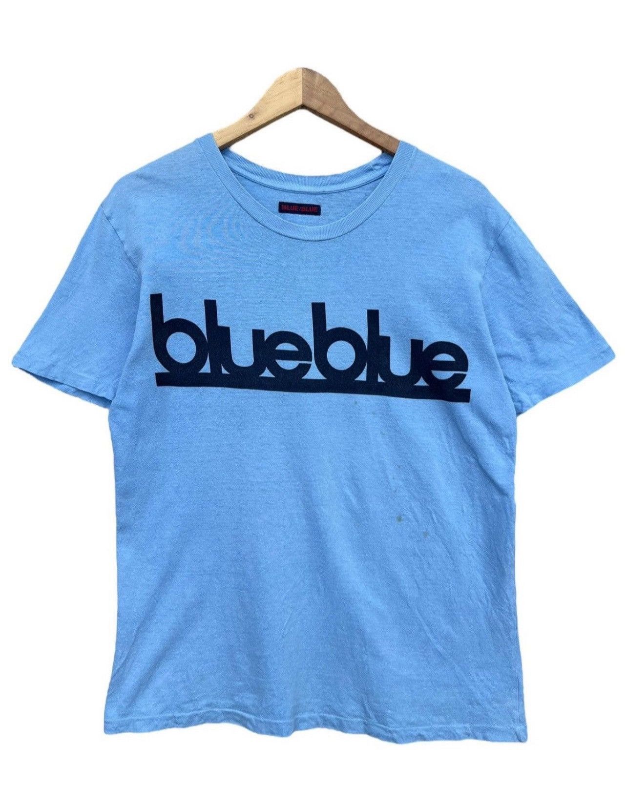 Blue Blue Japan Vintage Blue Blue Japan Spellout Soft Blue Tee Shirt Size US M / EU 48-50 / 2 - 1 Thumbnail