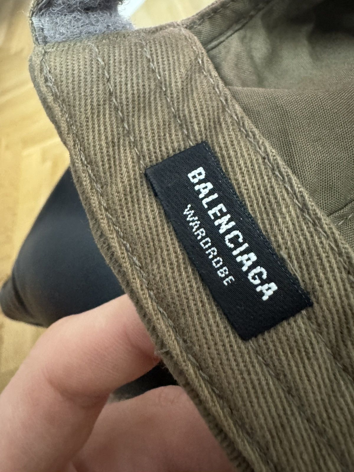 Balenciaga Balenciaga Demna Era Distressed Khaki Logo Designer Hat Cap Size ONE SIZE - 6 Thumbnail