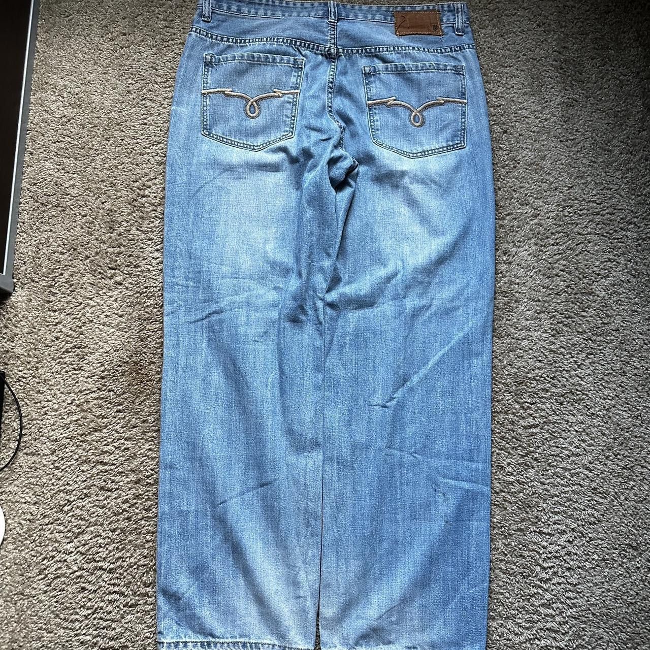 Ecko Unltd. × Vintage Blue baggy vintage y2k jeans with embroidery Size US 38 / EU 54 - 1 Thumbnail