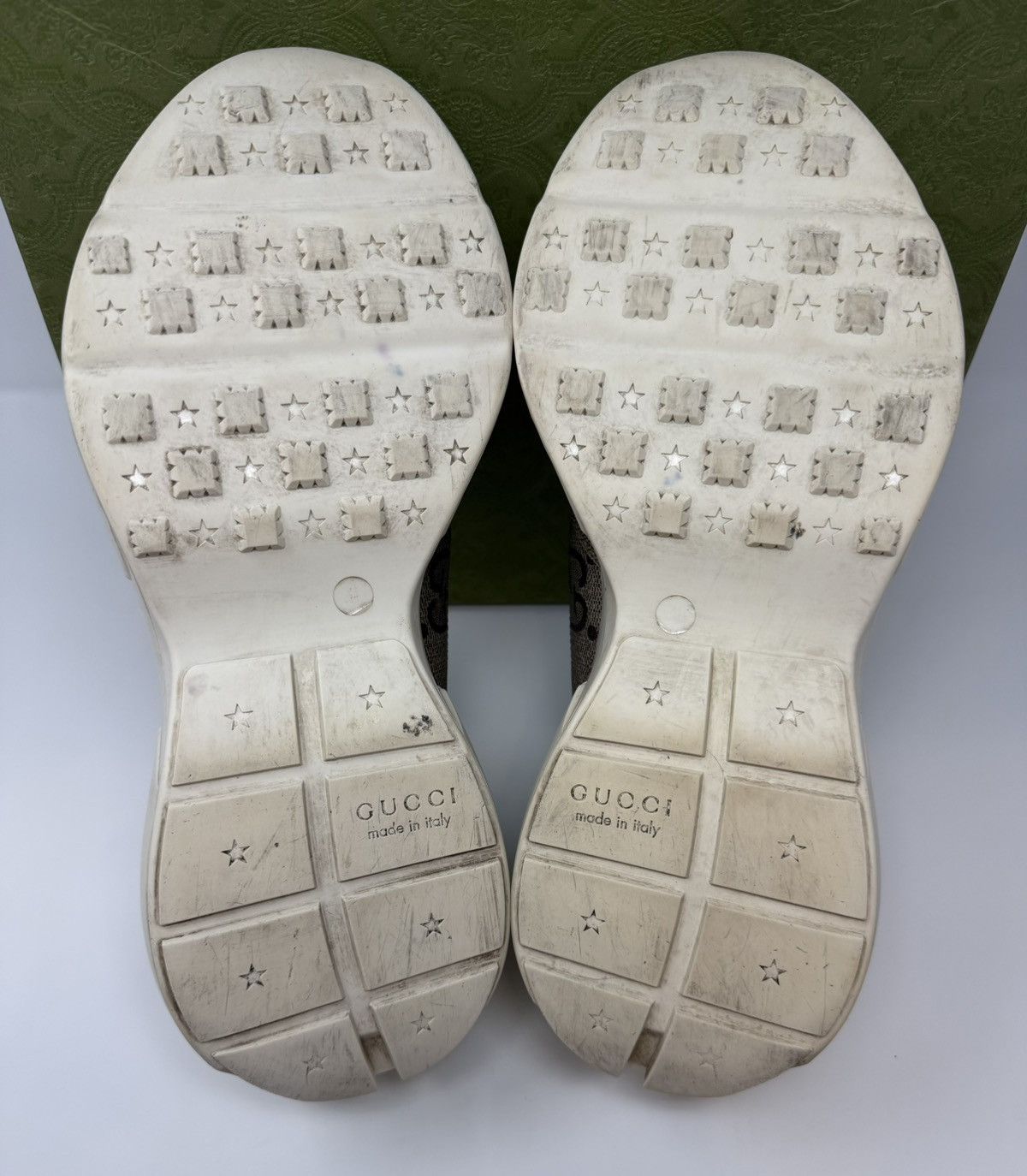 Gucci Gucci Rhyton GG Beige Sneaker Size US 12 / EU 45 - 6 Thumbnail