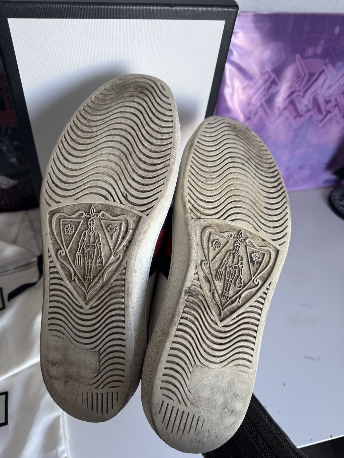 Gucci Gucci “Loved” Ace Embroidered Sneakers Luxury Designer Size US 8.5 / EU 41-42 - 11 Thumbnail