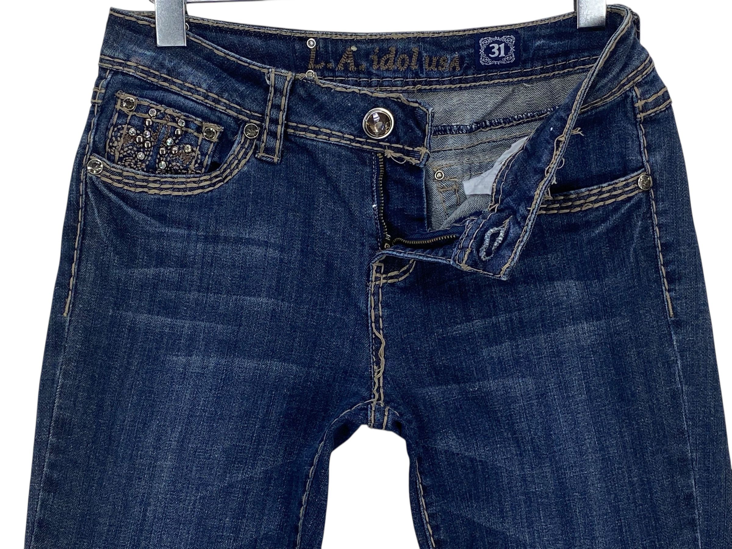 Japanese Brand La Idol Denim Flare Jeans Size 29" - 3 Thumbnail