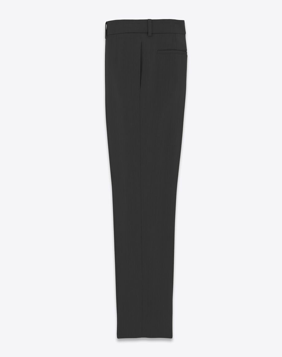 Saint Laurent Paris o1s1wg111124 Dup / Low-Rise Pants Stretch Gabardine in Black Size US 30 / EU 46 - 2 Thumbnail