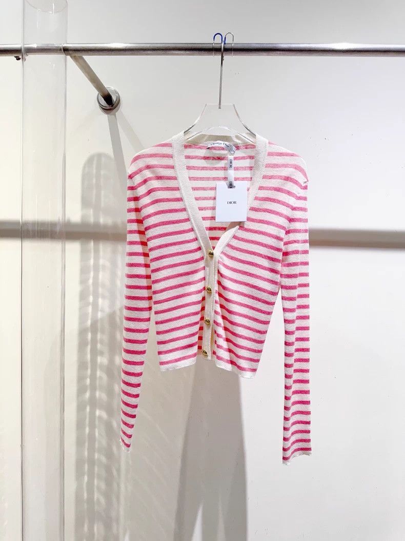 Dior Dior Gold-buttoned cardigan coat Size S / US 4 / IT 40 - 1 Thumbnail