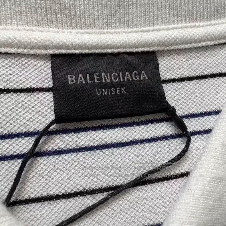 Balenciaga Balenciaga Striped Polo T-Shirt Size US S / EU 44-46 / 1 - 3 Thumbnail