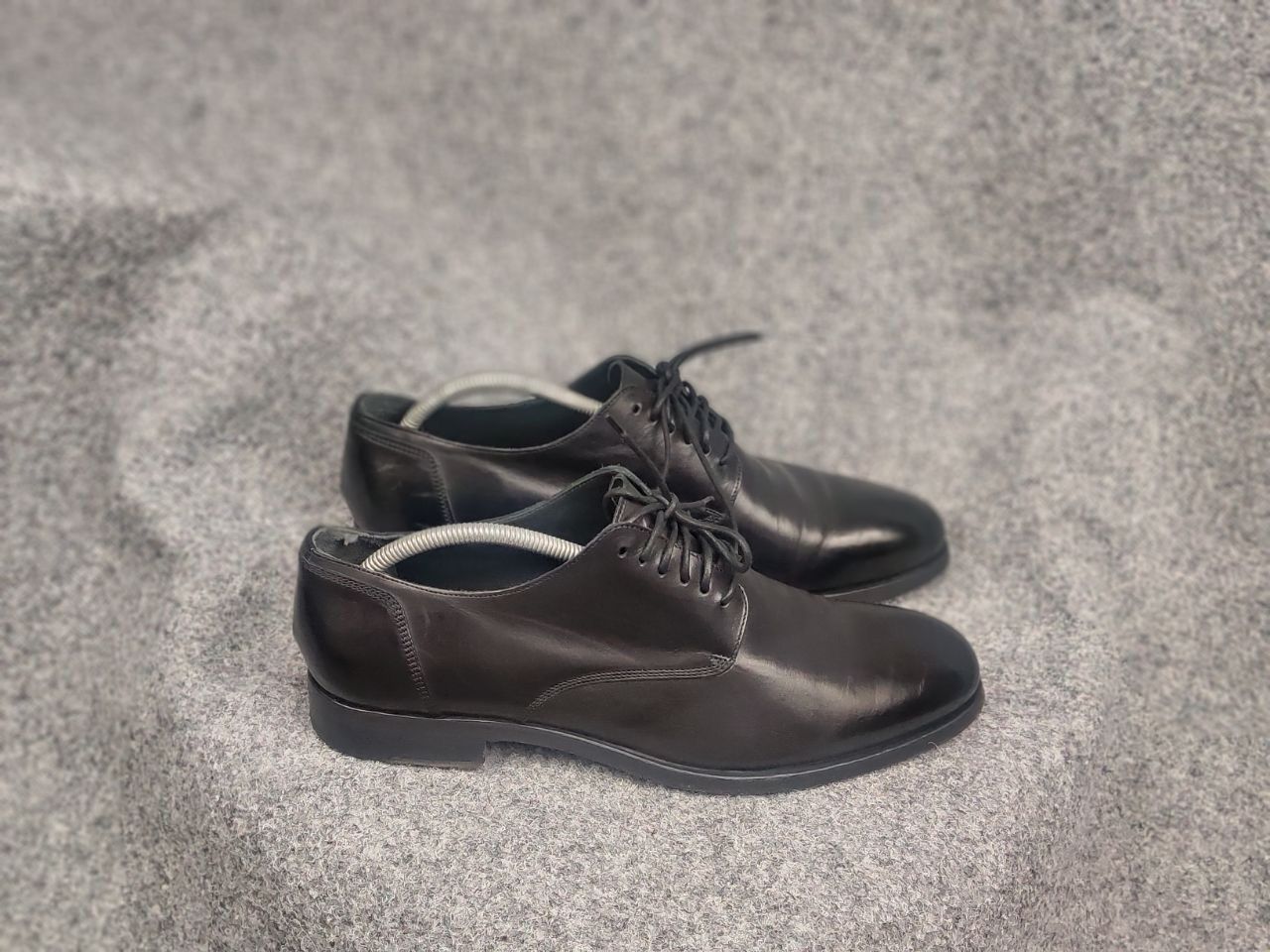 Pantanetti Pantanetti Design Black leather lace-up derby shoes Boots Size US 11 / EU 44 - 2 Thumbnail