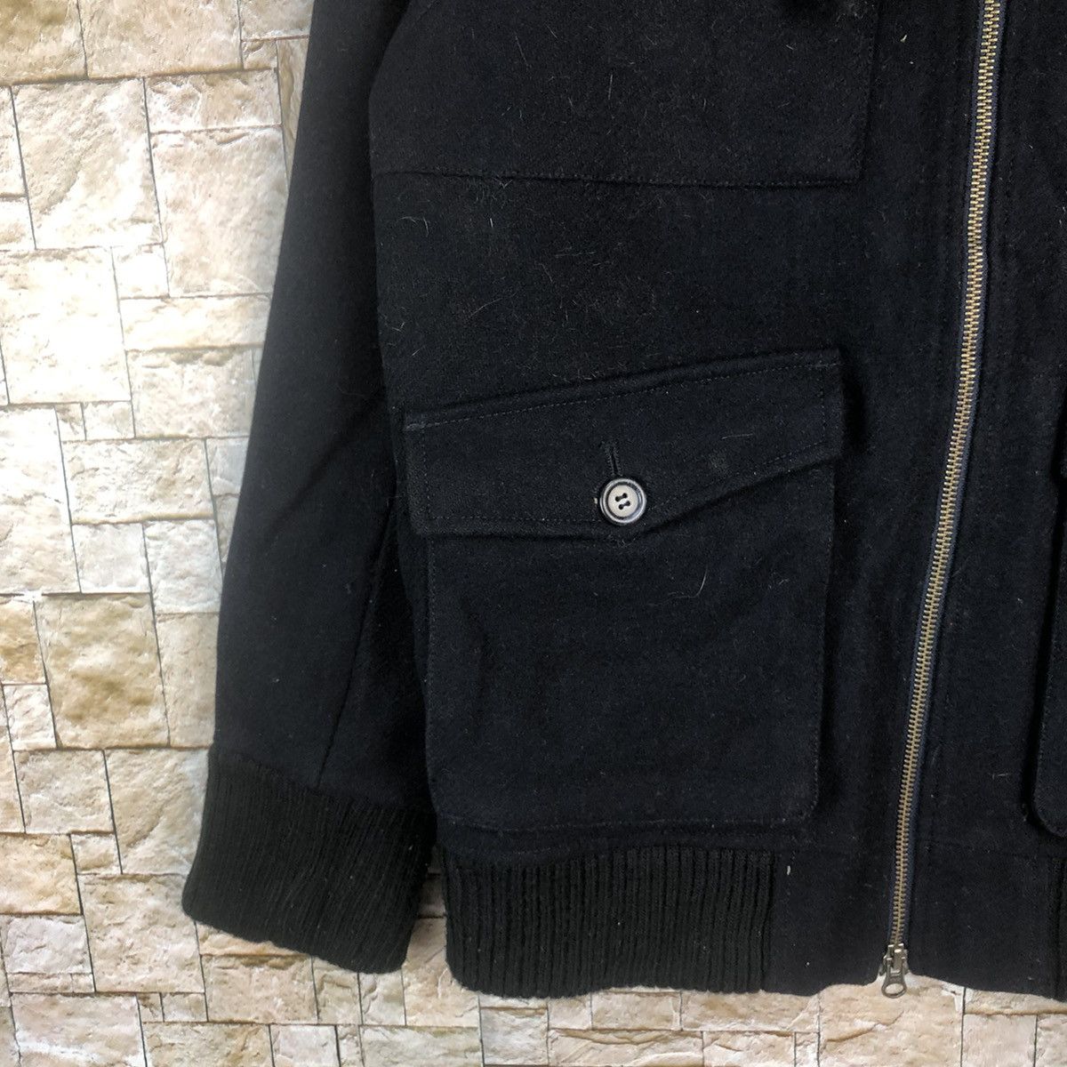 Japanese Brand THW Dark Blue Bombers Jacket #A14 Size US M / EU 48-50 / 2 - 6 Thumbnail