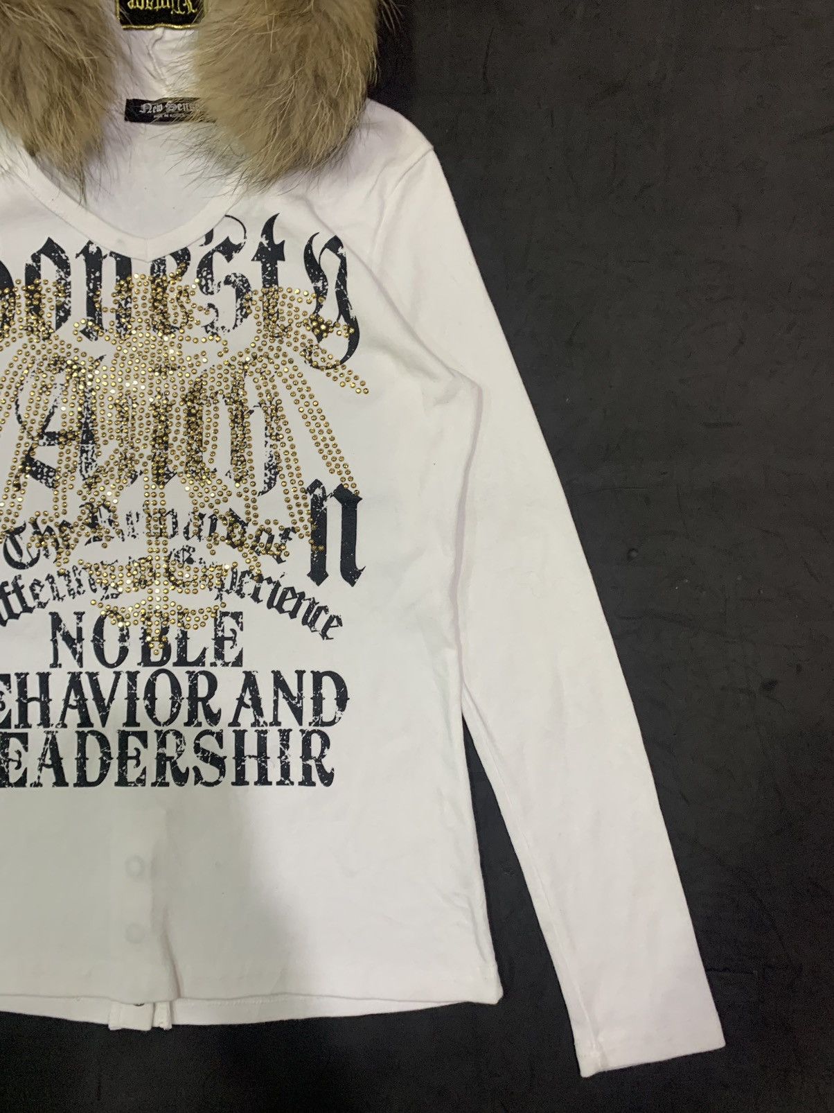 Japanese Brand 💸BINDINGOFFER💸New sense fur hoodie poem studded lgb ifsix Size US M / EU 48-50 / 2 - 2 Thumbnail