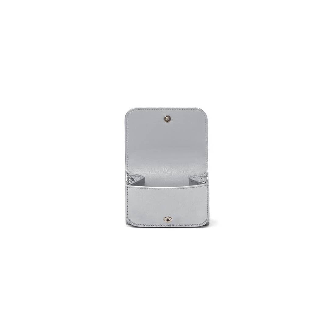 Balenciaga o1tr1nto0525 Size: OS / Le Cagole Mini Wallet Metallized Size ONE SIZE - 2 Thumbnail
