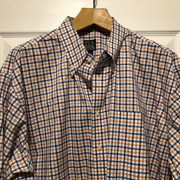 Jos. A. Bank Jos.a.bank men's cotton casual shirt size: 2XT Size US XXL / EU 58 / 5 - 1 Thumbnail