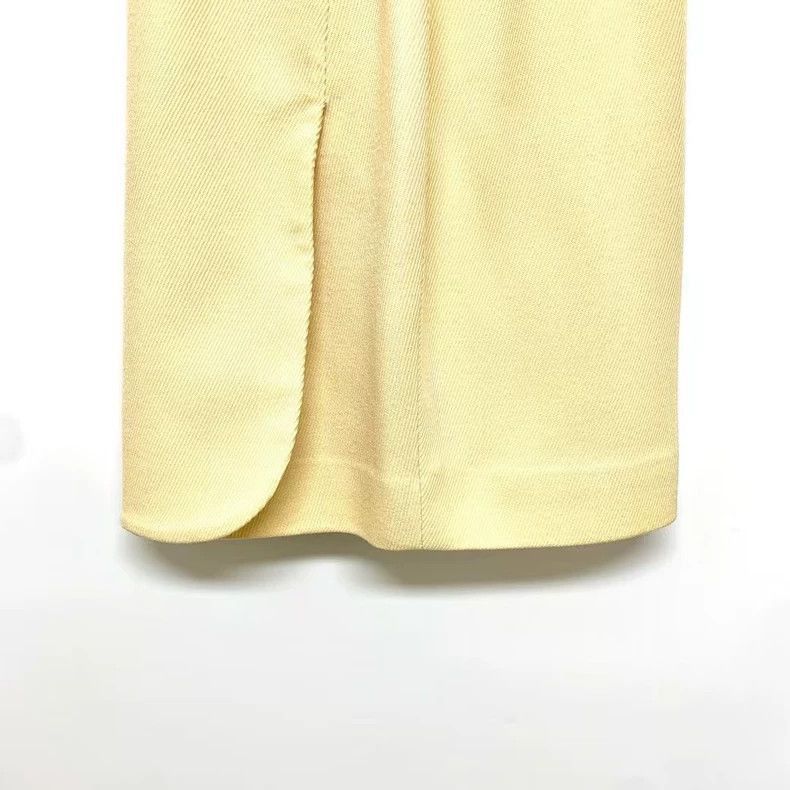 Dior Dior Light Yellow Half Skirt Size L-2506 Size 41" - 3 Thumbnail