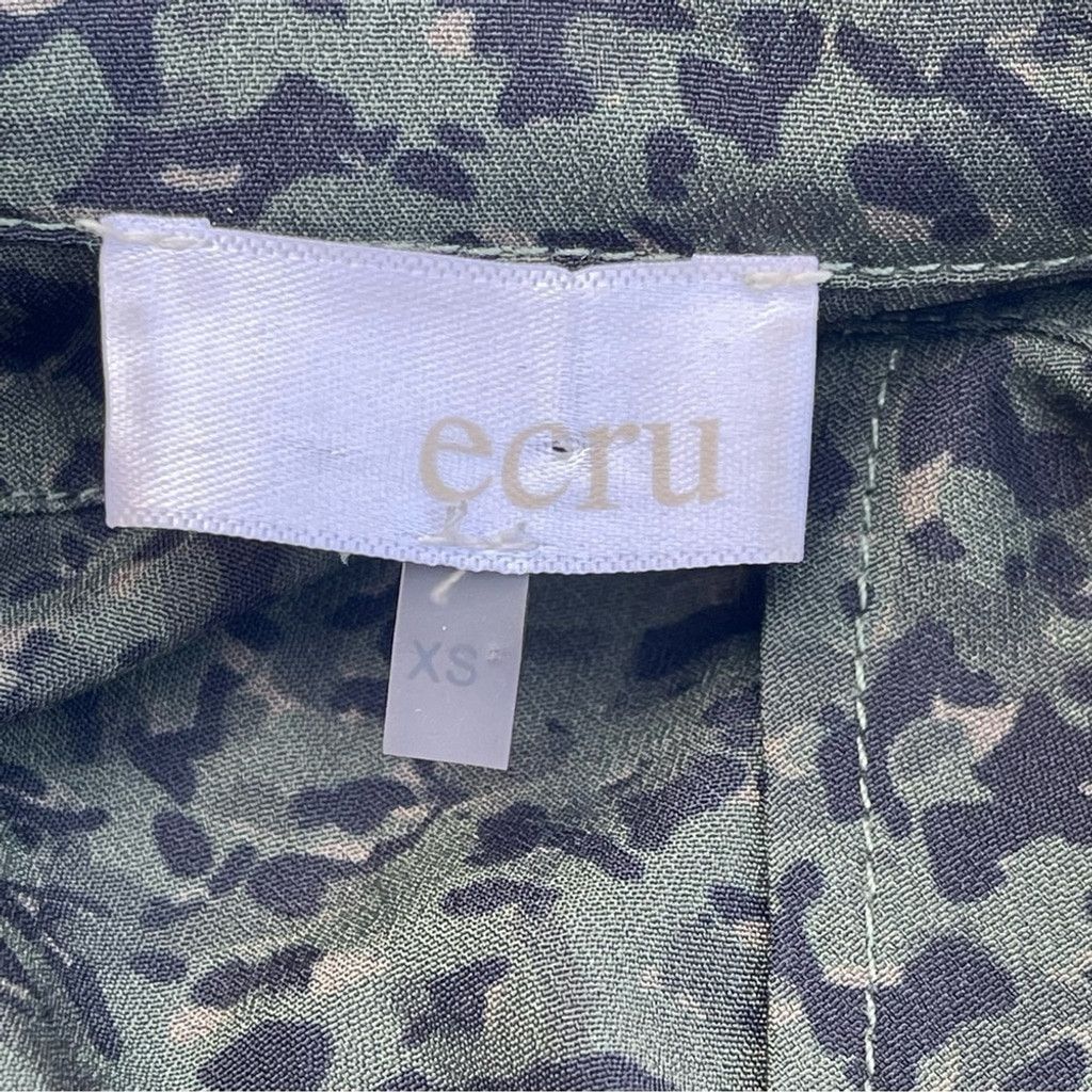 Other ECRU Ronan Shirtdress, Green Camo, long sleeves Sz XS Size XS / US 0-2 / IT 36-38 - 7 Thumbnail