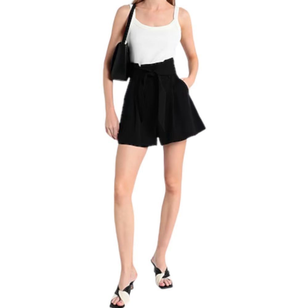 & Other Stories & Other Stories SZ 0 black high-waisted shorts Size 25" / US 0 / IT 36 - 3 Thumbnail