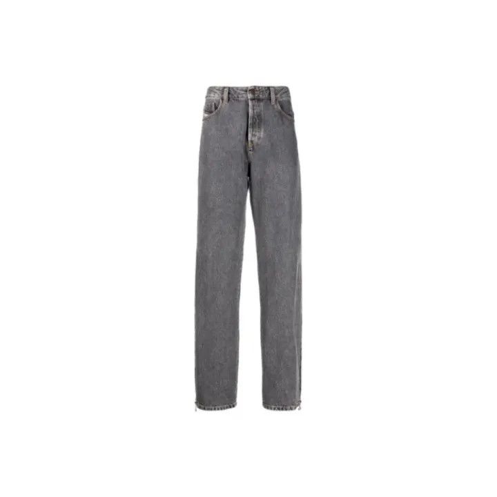 Diesel Diesel Gray Wide Leg Straight Jeans for Men 0079 Size US 30 / EU 46 - 1 Thumbnail