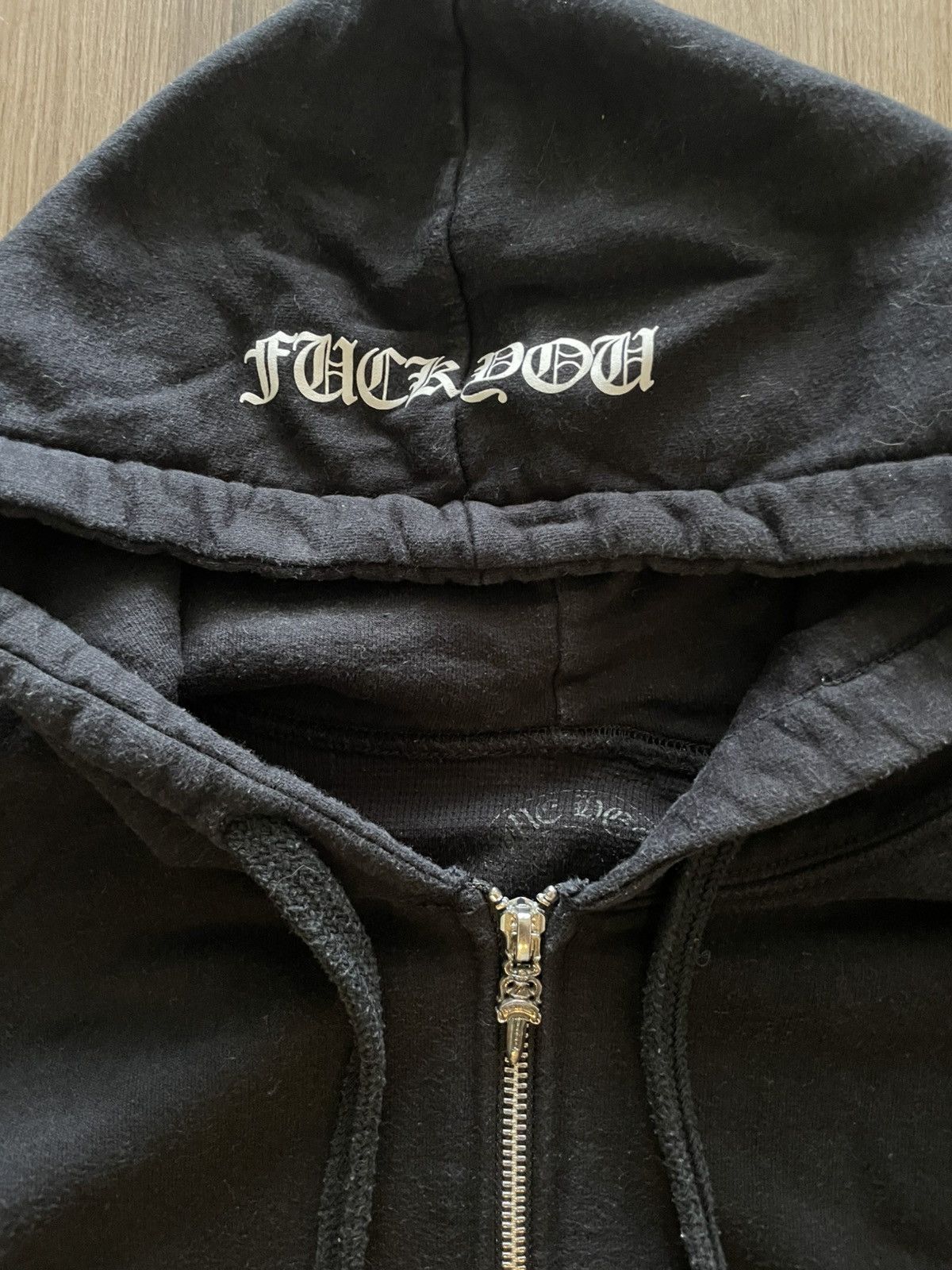 Chrome Hearts Chrome Hearts Thermal Thick, “F U”, Zip Hoodie Size Small Size US S / EU 44-46 / 1 - 2 Thumbnail