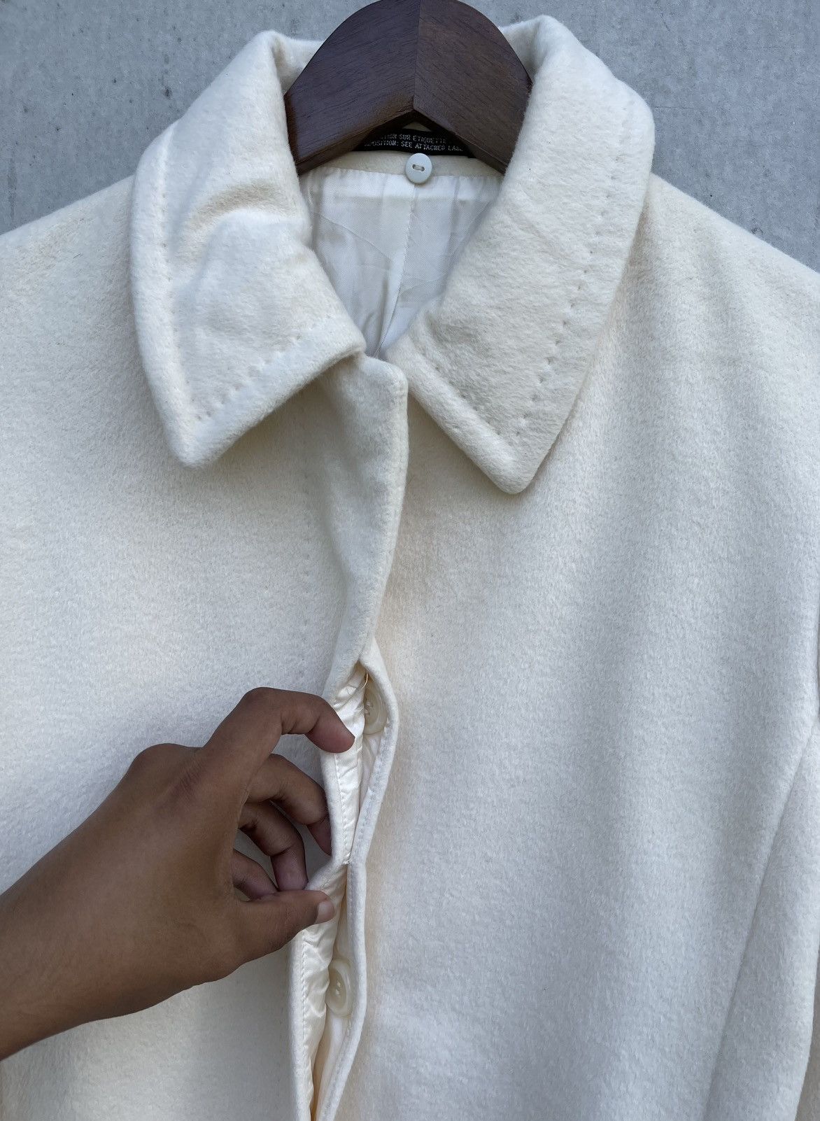 Yohji Yamamoto INED X ANGORA YOHJI YAMAMOTO WOMEN'S WOOL COAT/JACKET Size S / US 4 / IT 40 - 4 Thumbnail