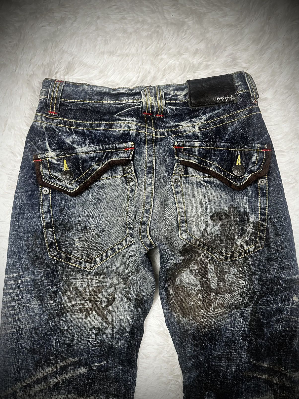 Japanese Brand 💥rare💥 japanese brand urvanation whiskers punk poem jeans Size US 30 / EU 46 - 11 Thumbnail