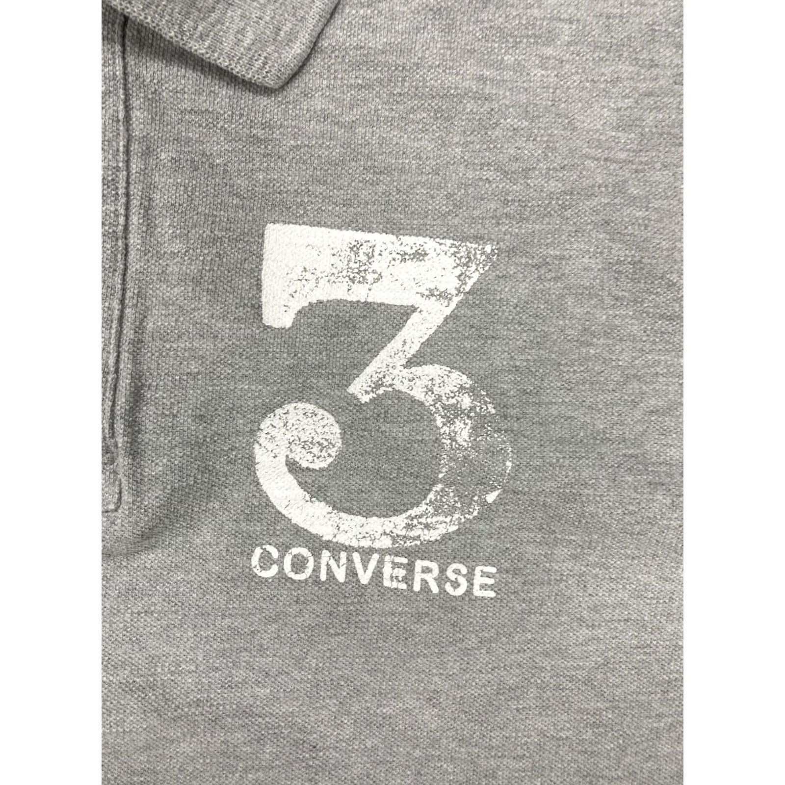 Converse VINTAGE Converse Polo Shirt Men XL Gray Short Sleeve Logo 3 White Size US XL / EU 56 / 4 - 2 Thumbnail