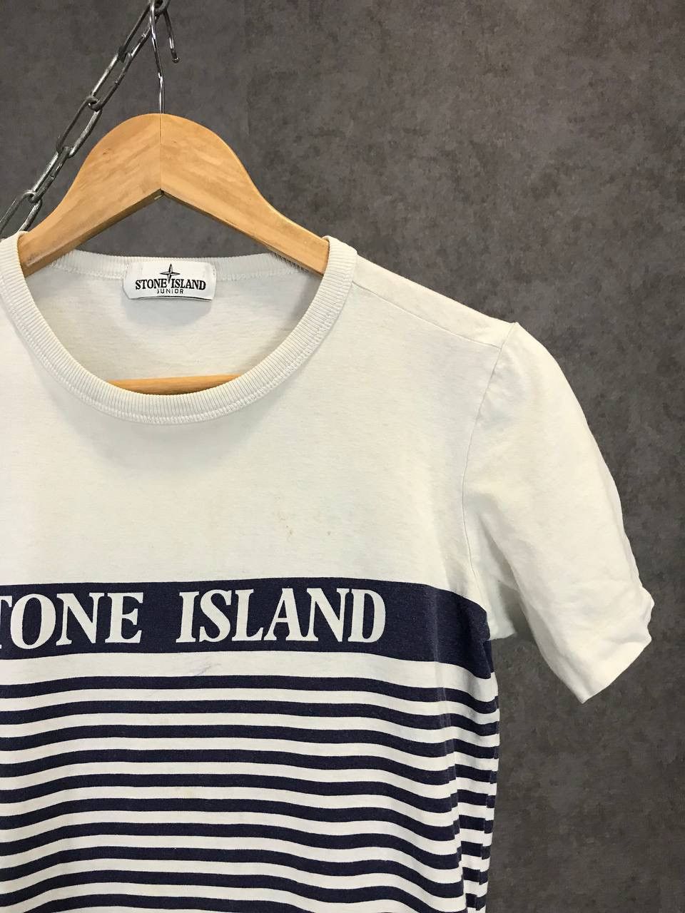 Other Stone Island Junior 10/142 big center logo striped tee Size US XXS / EU 40 - 2 Thumbnail
