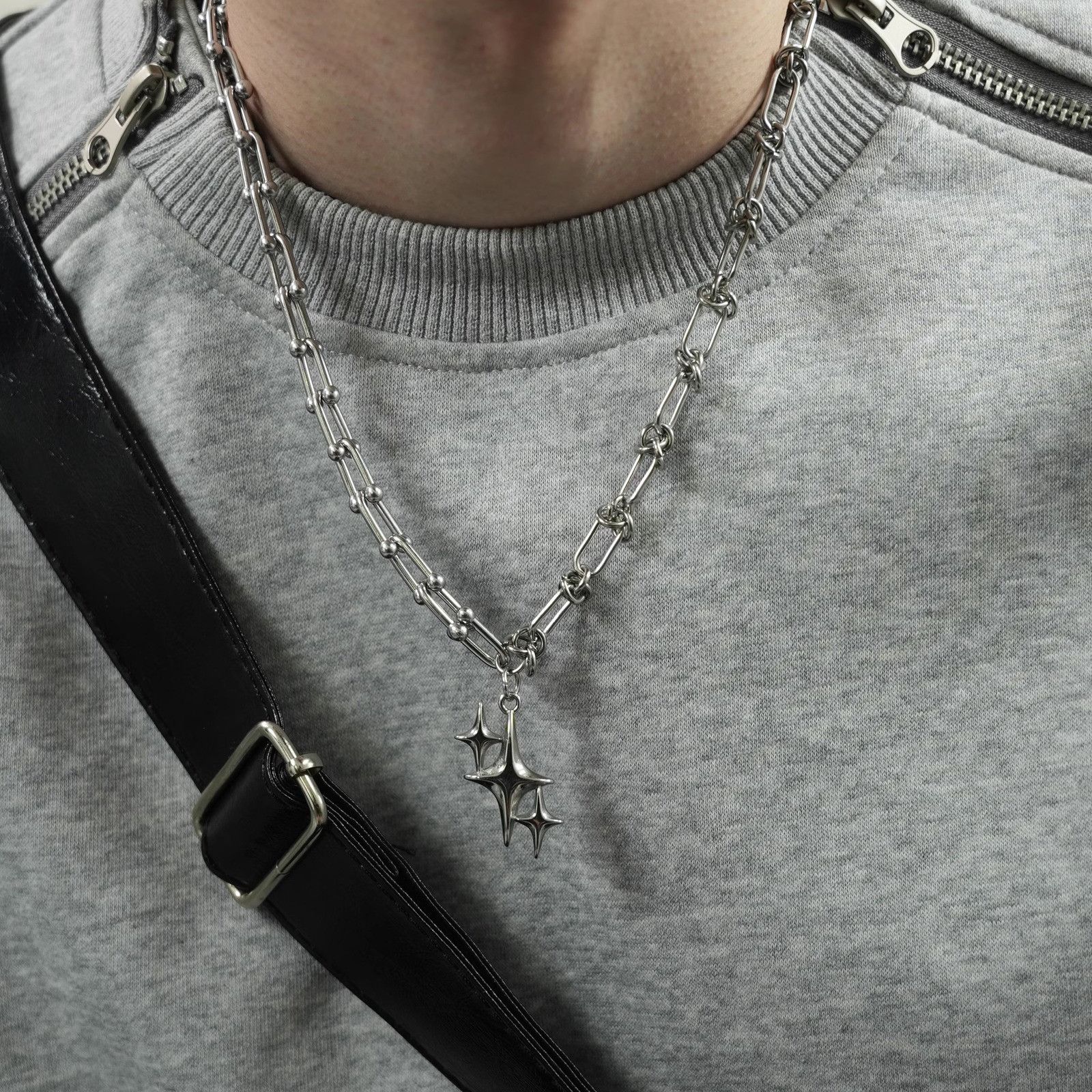 Other Star Punk STEAL! Y2K Chains Necklace Chain Size ONE SIZE - 1 Thumbnail