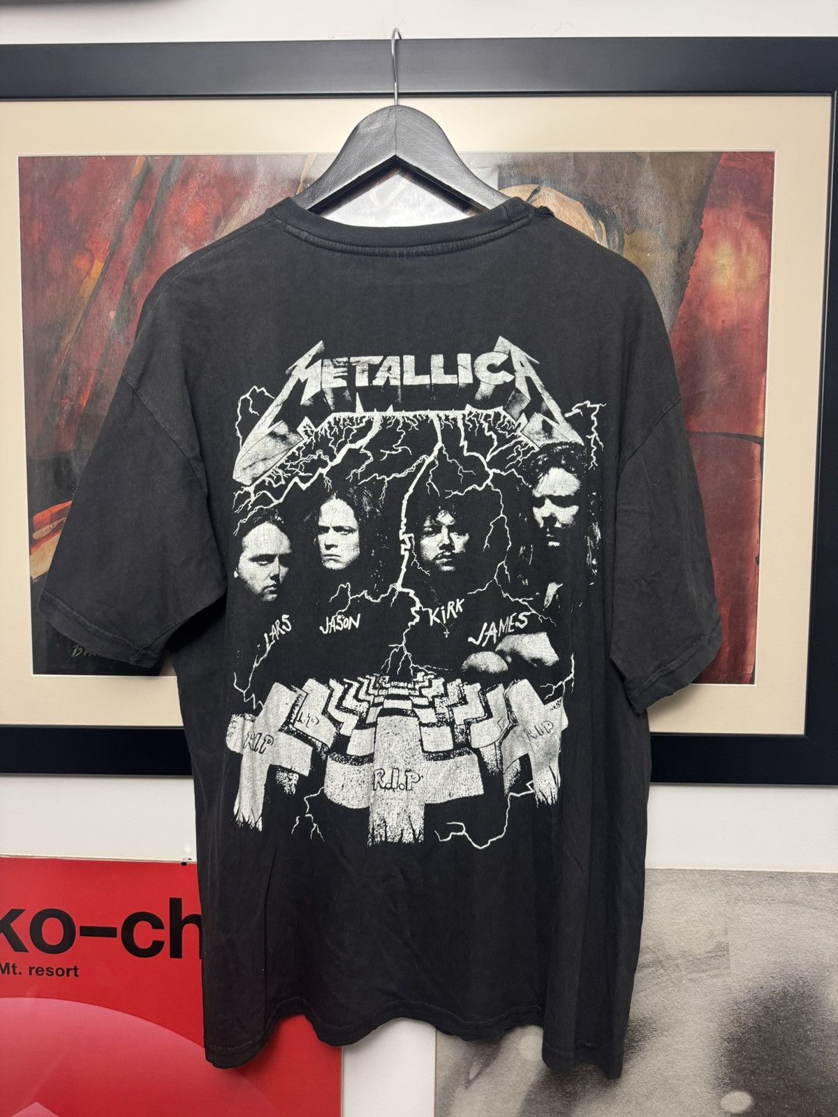 Band Tees Vintage 90s Metallica Band Tee Distressed Washed Rock Metal Size US L / EU 52-54 / 3 - 2 Thumbnail