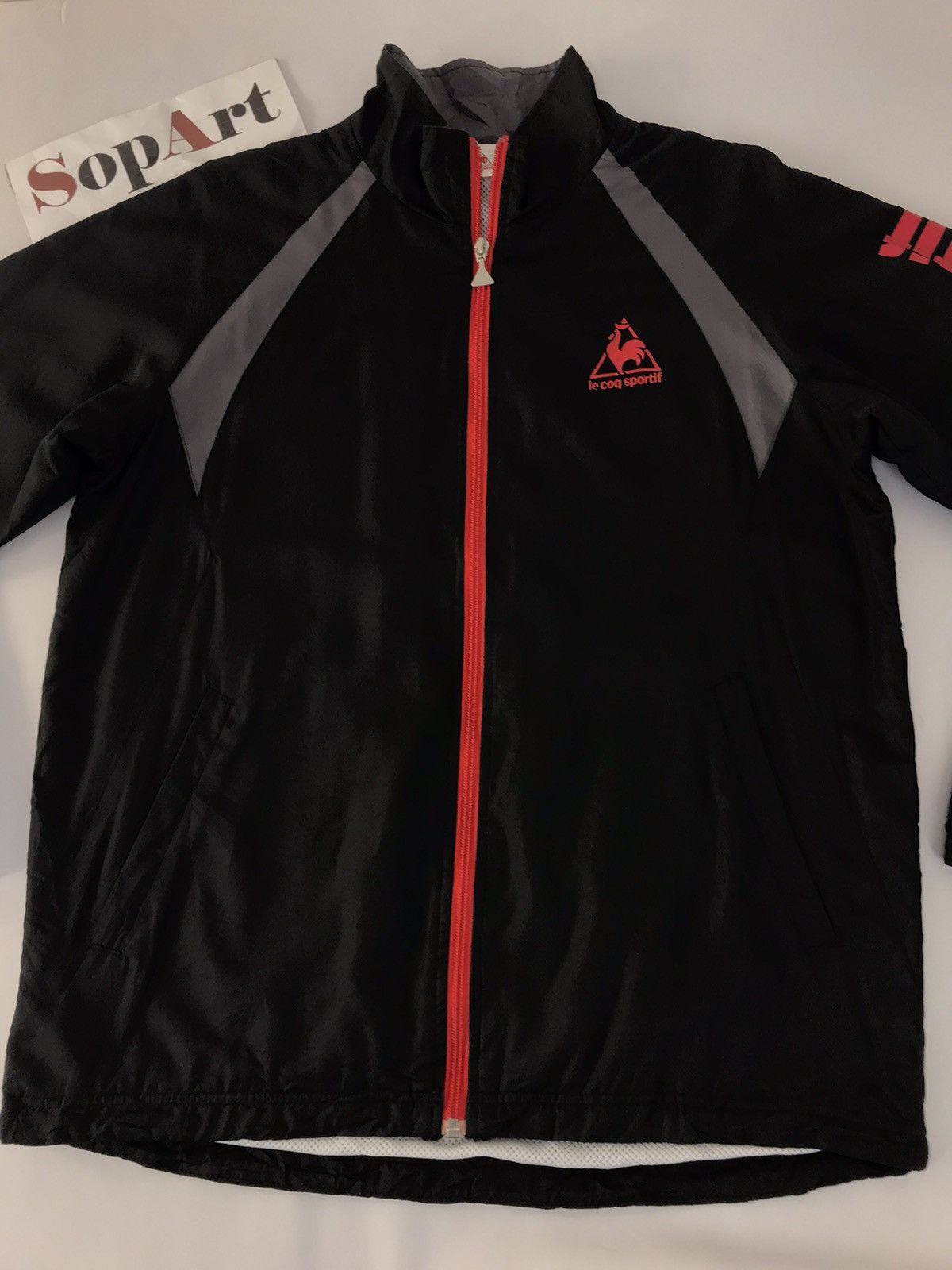 Le Coq Sportif × Vintage Vintage Windbreaker LecoqSportif Sportwear Zipper Style Size US L / EU 52-54 / 3 - 3 Thumbnail