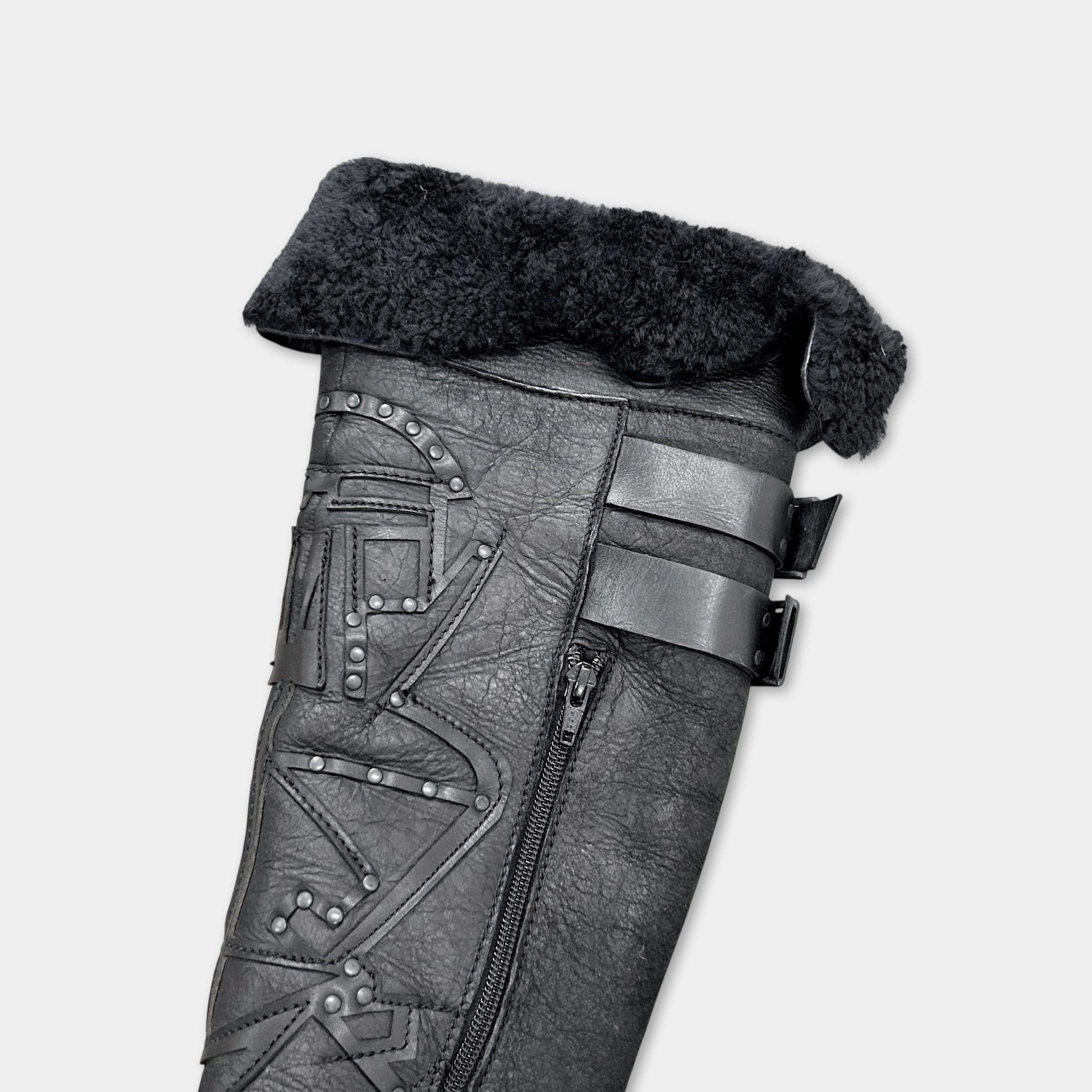 Marithe + Francois Girbaud Marithé + François Girbaud Archive Studded Leather Shearling Size US 6.5 / IT 36.5 - 6 Thumbnail