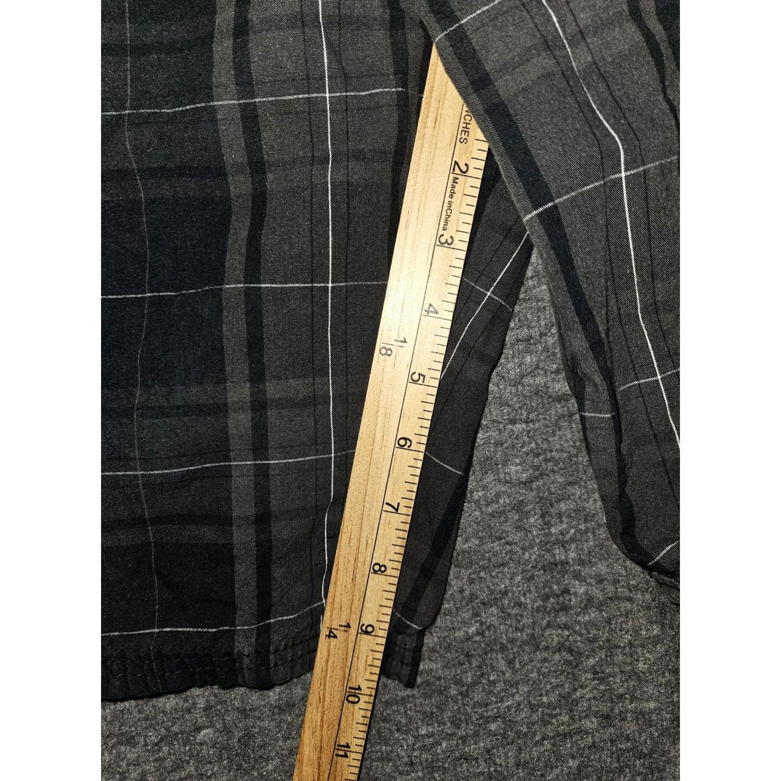 Wrangler Wrangler Cargo Shorts Mens 40 Gray Plaid 100% Cotton Utility Pockets Casual Size US 40 / EU 56 - 5 Thumbnail