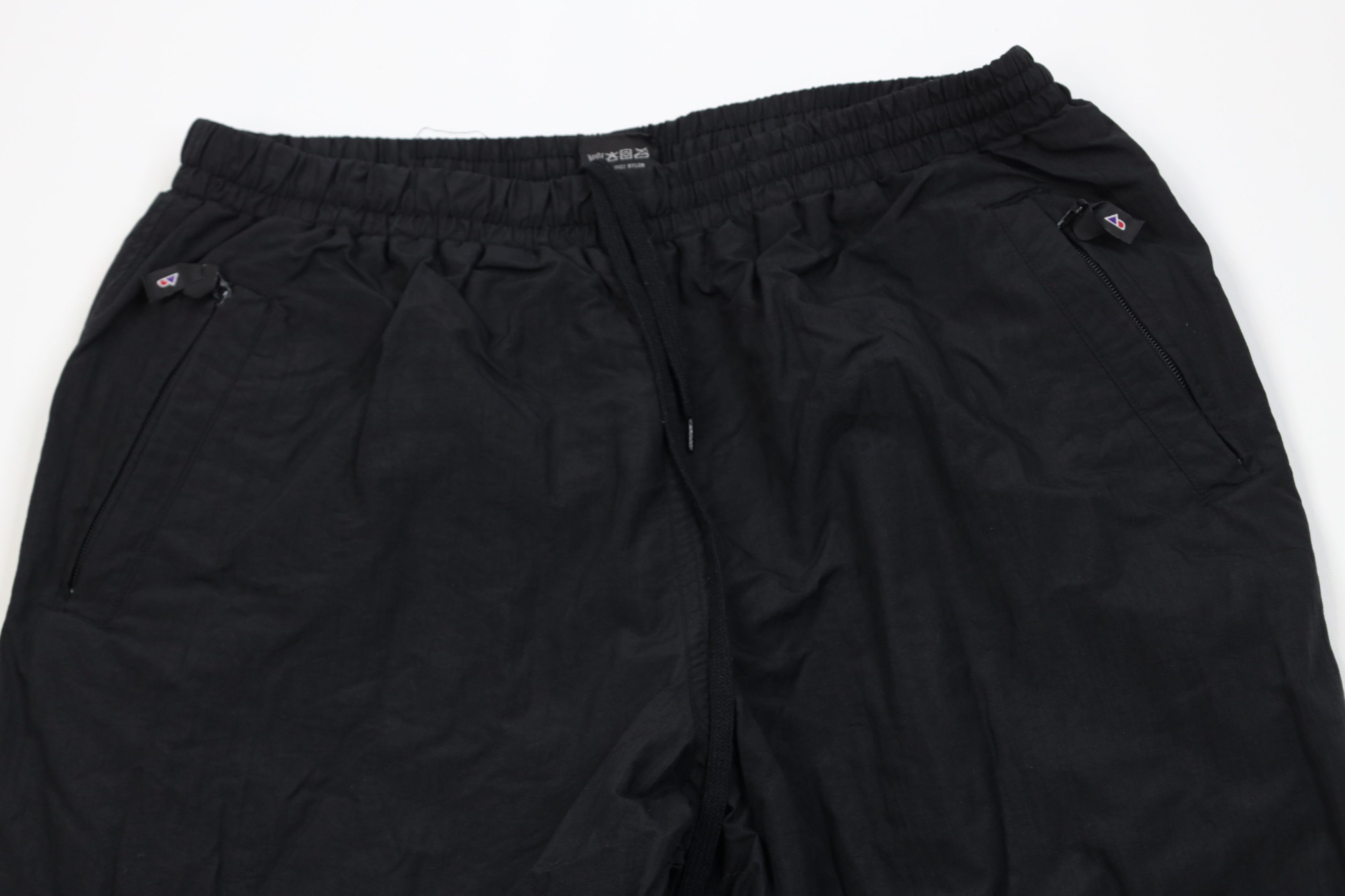 Vintage Vintage 90s Streetwear Lined Windbreaker Joggers Pants Black Size US 36 / EU 52 - 2 Thumbnail