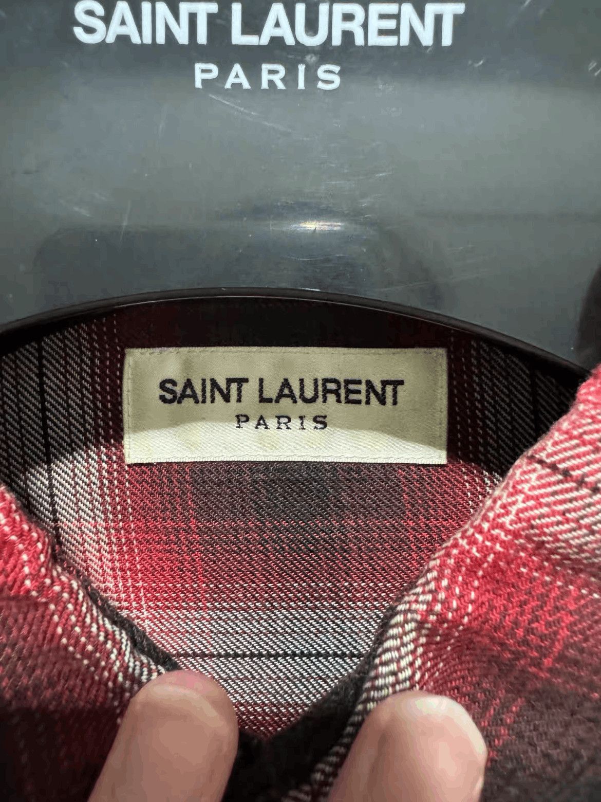 Saint Laurent Paris Saint Laurent Paris by Hedi 16AW Western Plaid Shirt-2508 Size US S / EU 44-46 / 1 - 5 Thumbnail