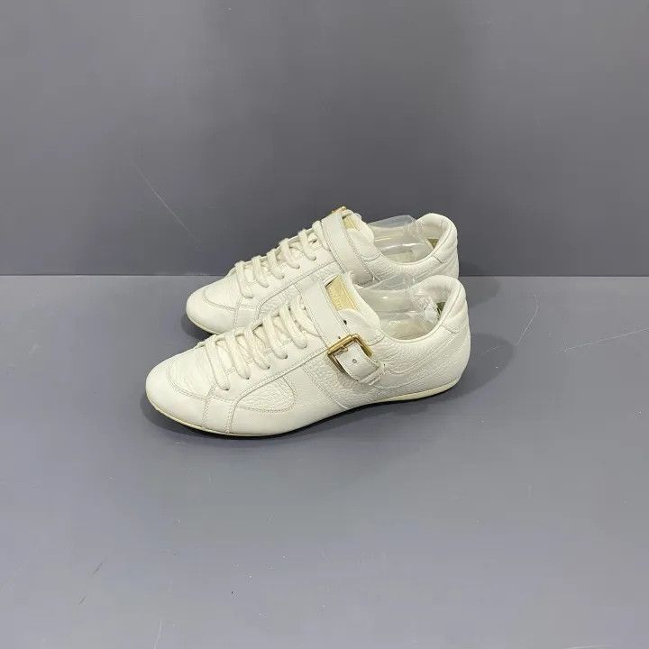 Louis Vuitton Louis Vuitton White Lace-Up Casual Sneakers 0079 Size US 6 / IT 36 - 1 Thumbnail