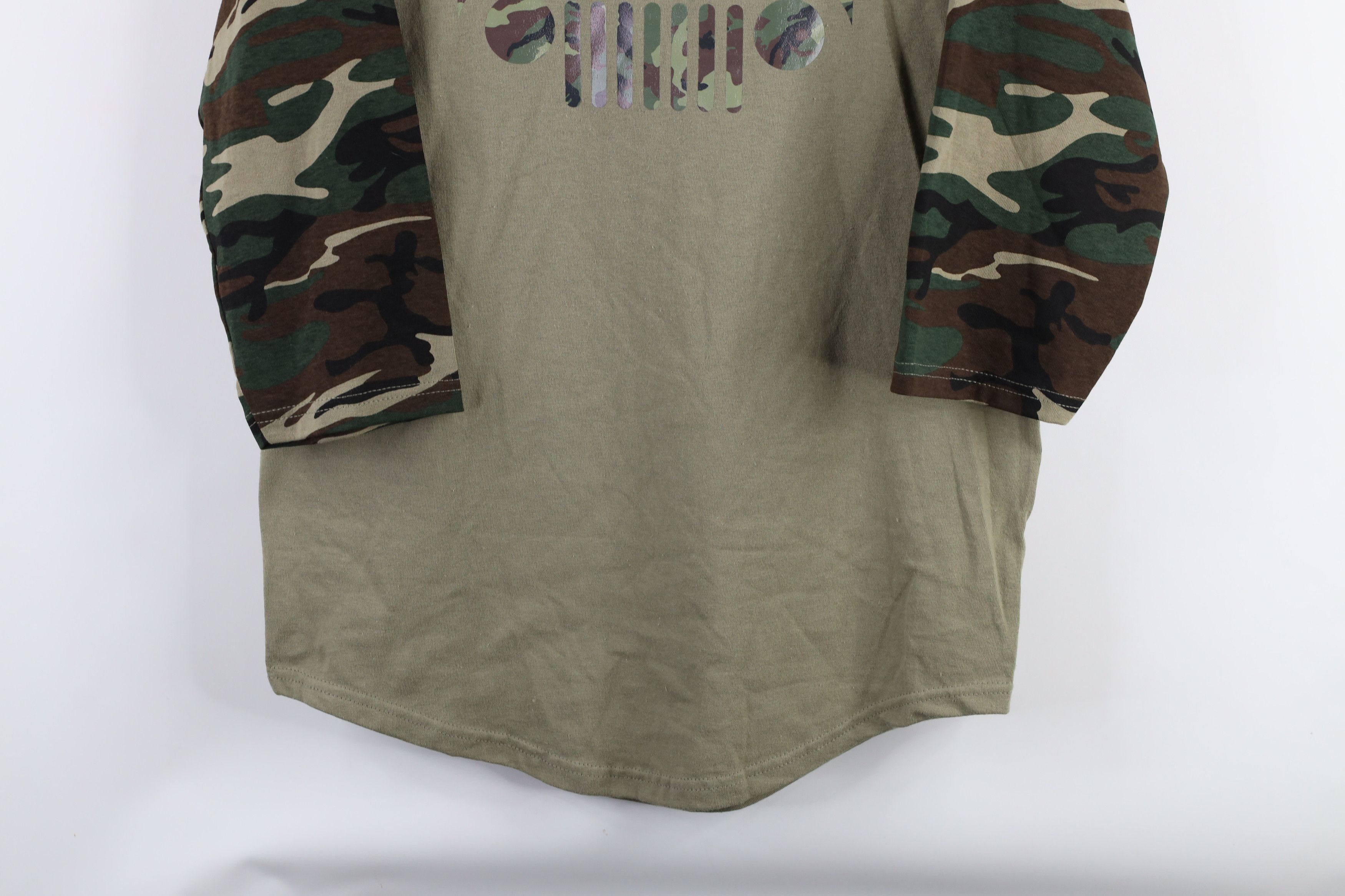 Vintage Vintage 90s Out Jeep Camouflage 3/4 Sleeve Raglan T-Shirt Size US M / EU 48-50 / 2 - 3 Thumbnail