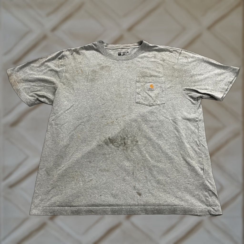 Carhartt Carhartt T-Shirt Men Large Gray Crew Neck Short Sleeve Pocket Tee Top Clothing Apparel Casual Size US L / EU 52-54 / 3 - 1 Thumbnail