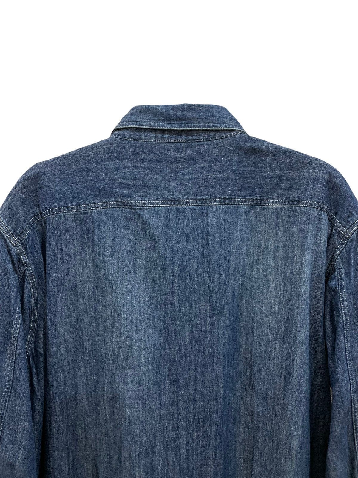 Japanese Brand × Jun Takahashi Vtg Y2k Uniqlo Faded Button Denim Jeans Flannel Size US XL / EU 56 / 4 - 9 Thumbnail