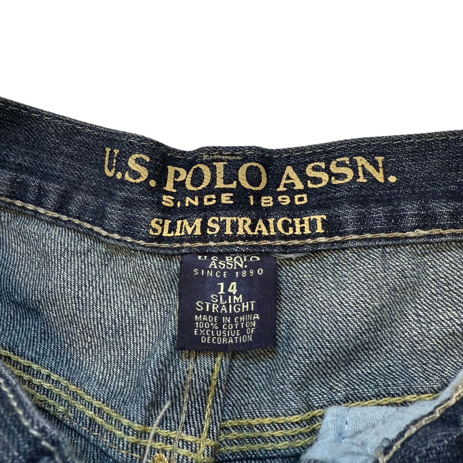 U.S. Polo Assn. US Polo Assn. Slim Straight Jeans | Women's 14 Size 36" / US 14 / IT 50 - 3 Thumbnail