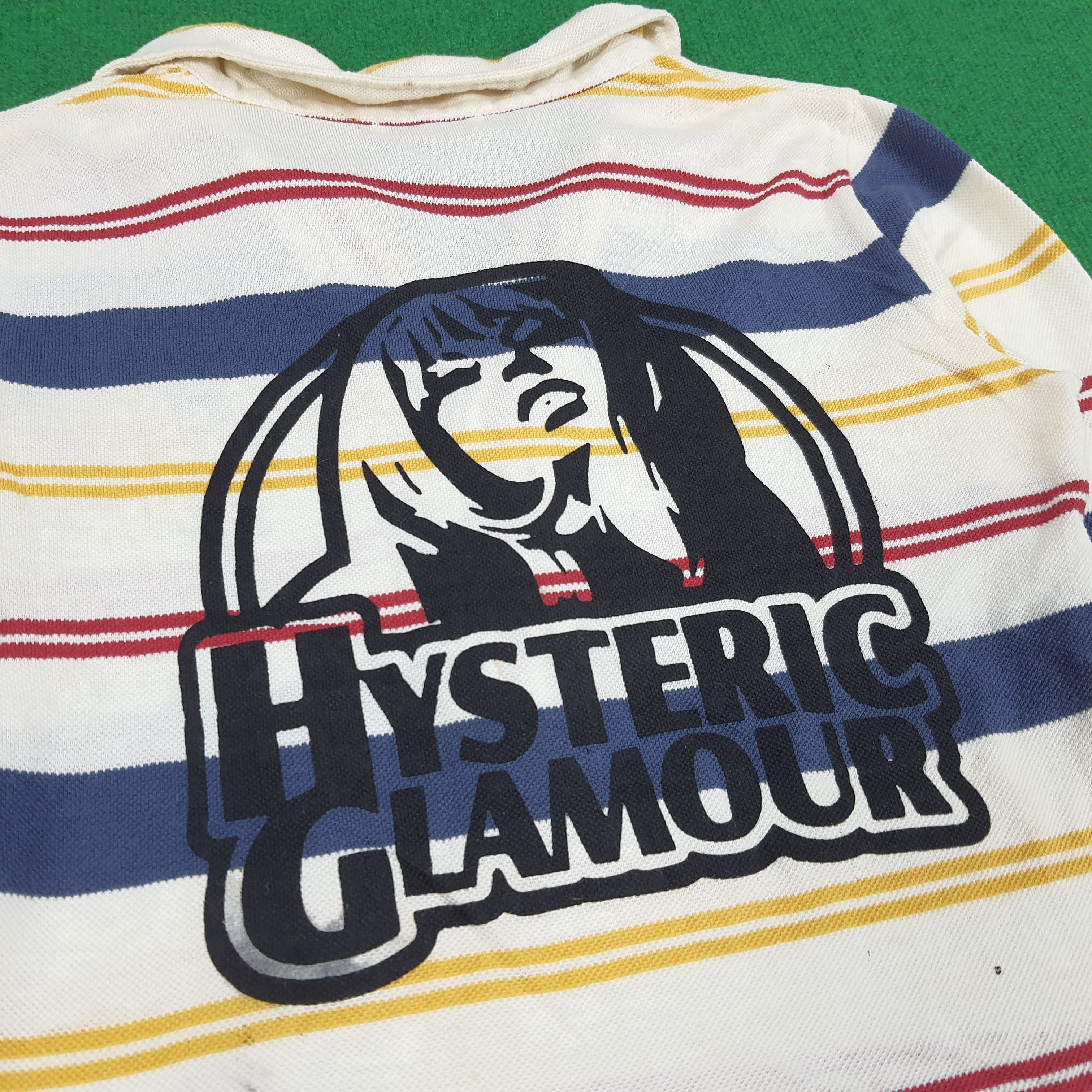 Hysteric Glamour × Japanese Brand × Vintage Vintage Hysteric Glamour Japanese Brand Striped Polo Shirt Size XS / US 0-2 / IT 36-38 - 2 Thumbnail