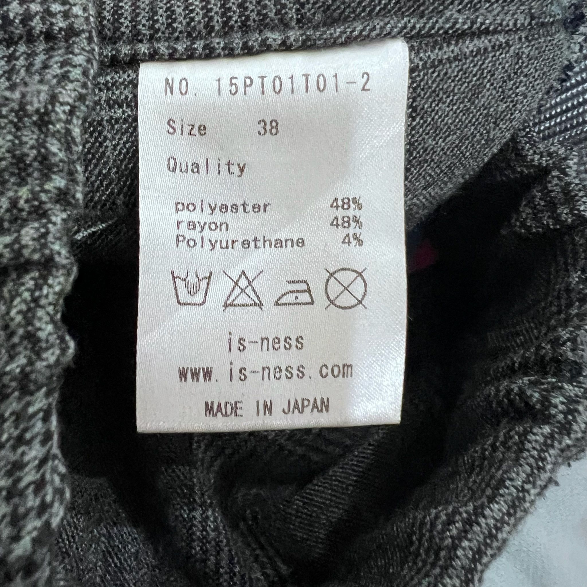 Other Is-ness Japan Belted Tuck Houndstooth Plaid Trousers Size US 31 - 10 Thumbnail