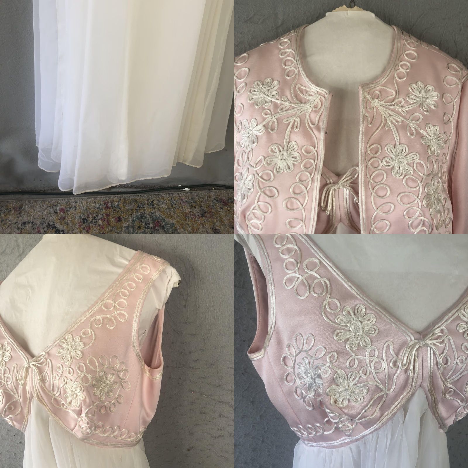 Vintage VINTAGE Jack Bryan Dress Womens Medium Embroidered Gown Jacket Formal 60s Size M / US 6-8 / IT 42-44 - 9 Thumbnail