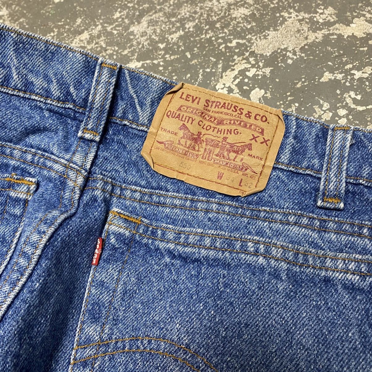 Levi's × Vintage Vintage Levi’s 550 Relaxed Fit Blue Denim Jeans USA 80s Size US 32 / EU 48 - 10 Thumbnail