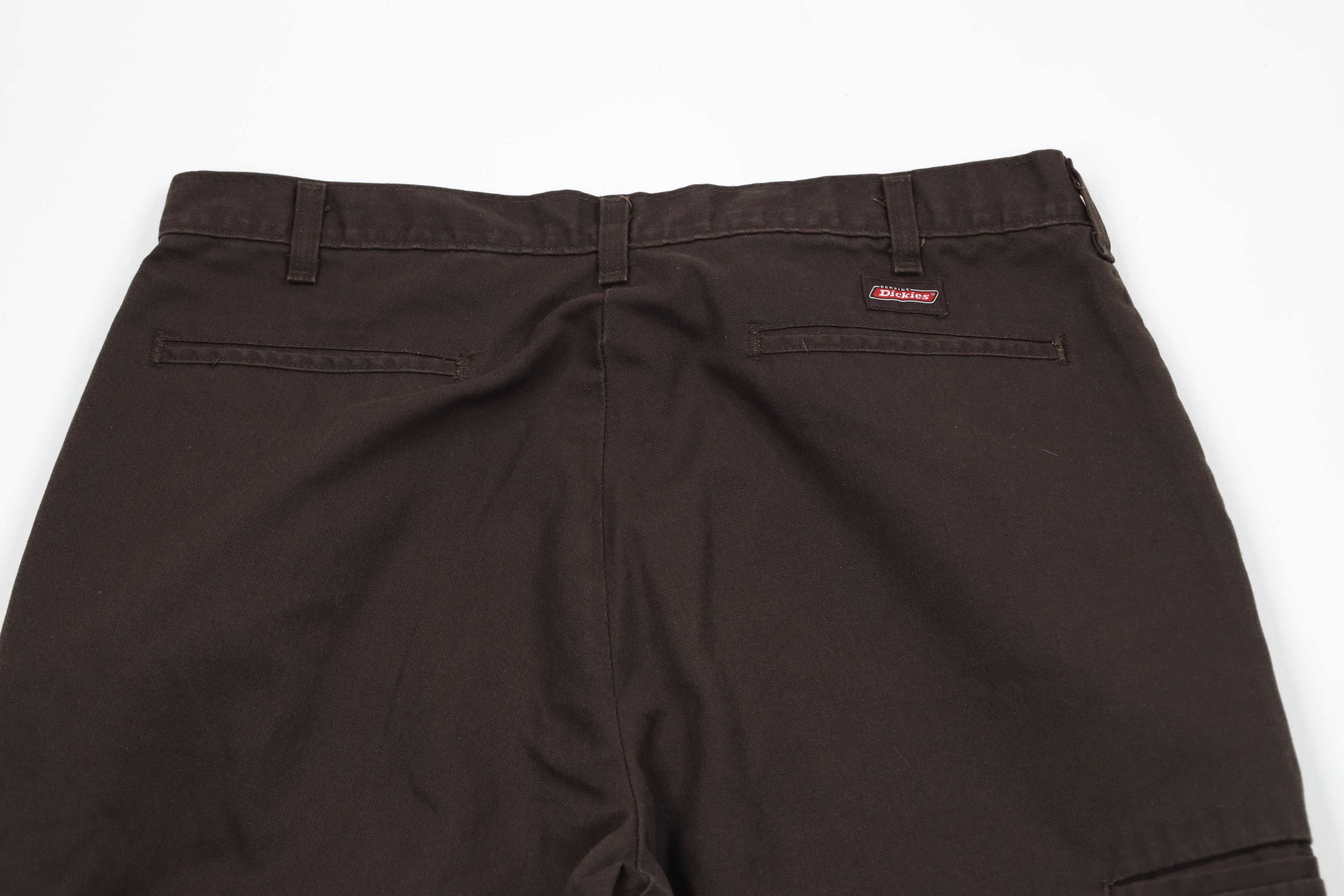 Dickies × Vintage Vintage Dickies Spell Out Double Knee Wide Leg Pants Brown Size 36" / US 14 / IT 50 - 12 Thumbnail