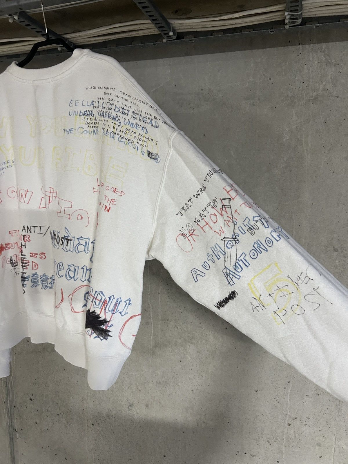 Yeezy Yeezy S5 scribble sweatshirt x Adidas x Henry A. levy Size US L / EU 52-54 / 3 - 8 Thumbnail