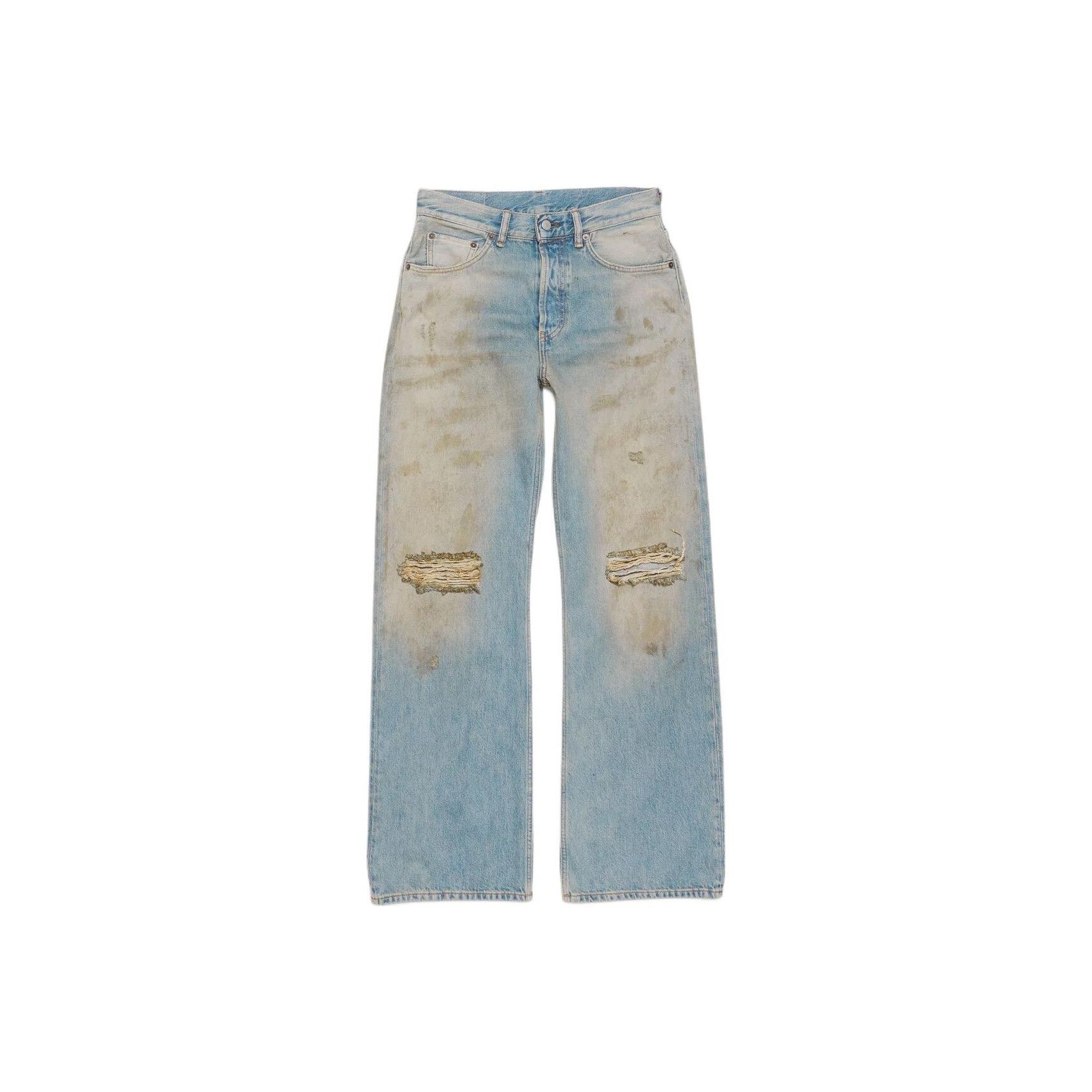 Acne Studios Acne Studios 2021M Mud Wash Distressed Denim Jeans Size 32 Size US 32 / EU 48 - 1 Thumbnail