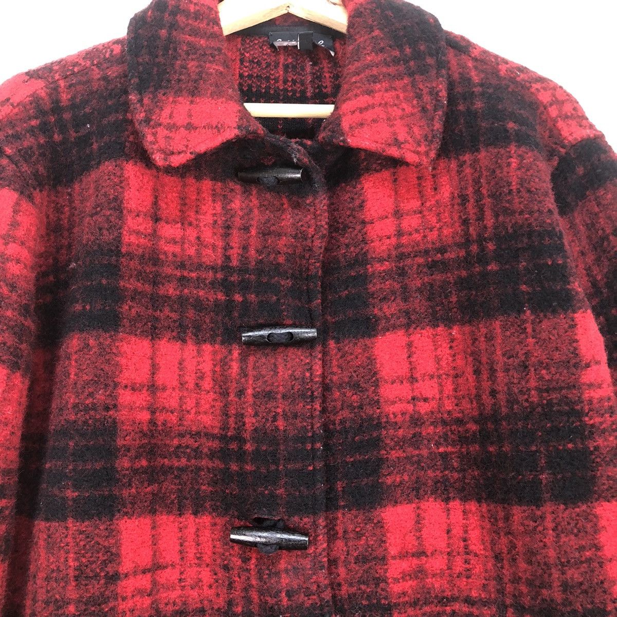 agnes b. 💥Vintage Agnes B Wool Tartan Jacket Duffle Styel Size L / US 10 / IT 46 - 6 Thumbnail