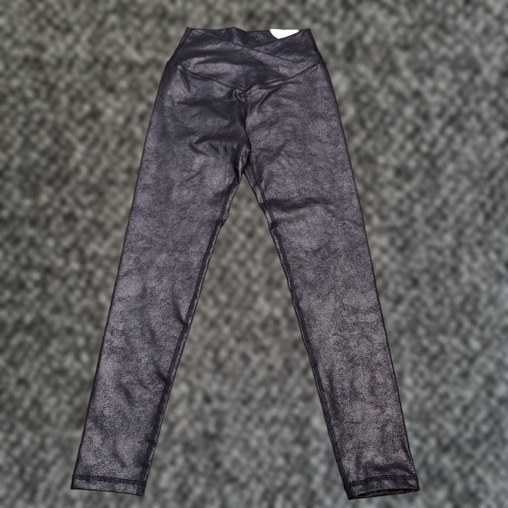Vintage Aerie Leggings Womens M Black High Rise Stretch Size 32" / US 10 / IT 46 - 1 Thumbnail