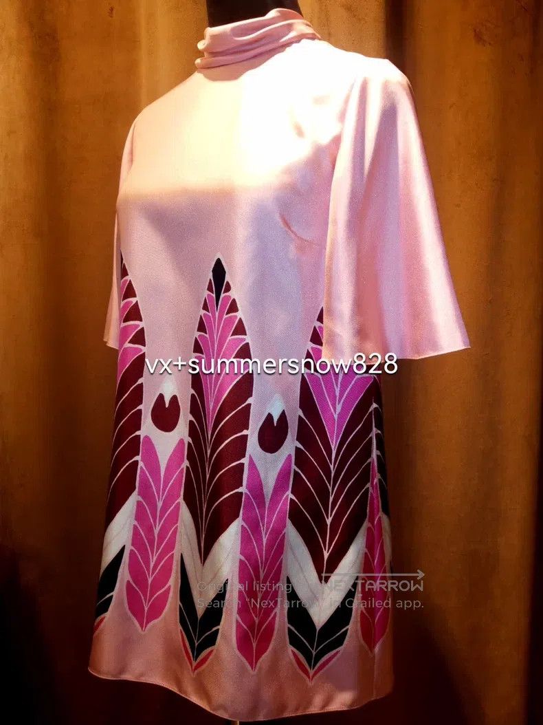 Valentino Valentino Printed twill short-sleeved silk shirt dress Size S / US 4 / IT 40 - 2 Thumbnail