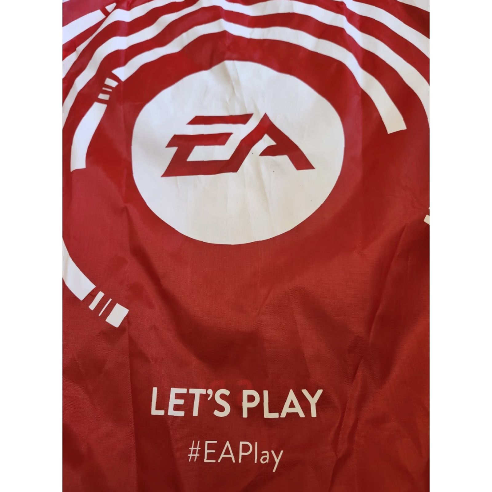 Vintage EA Sports Let's Play Red Drawstring Backpack Bag Size ONE SIZE - 3 Thumbnail