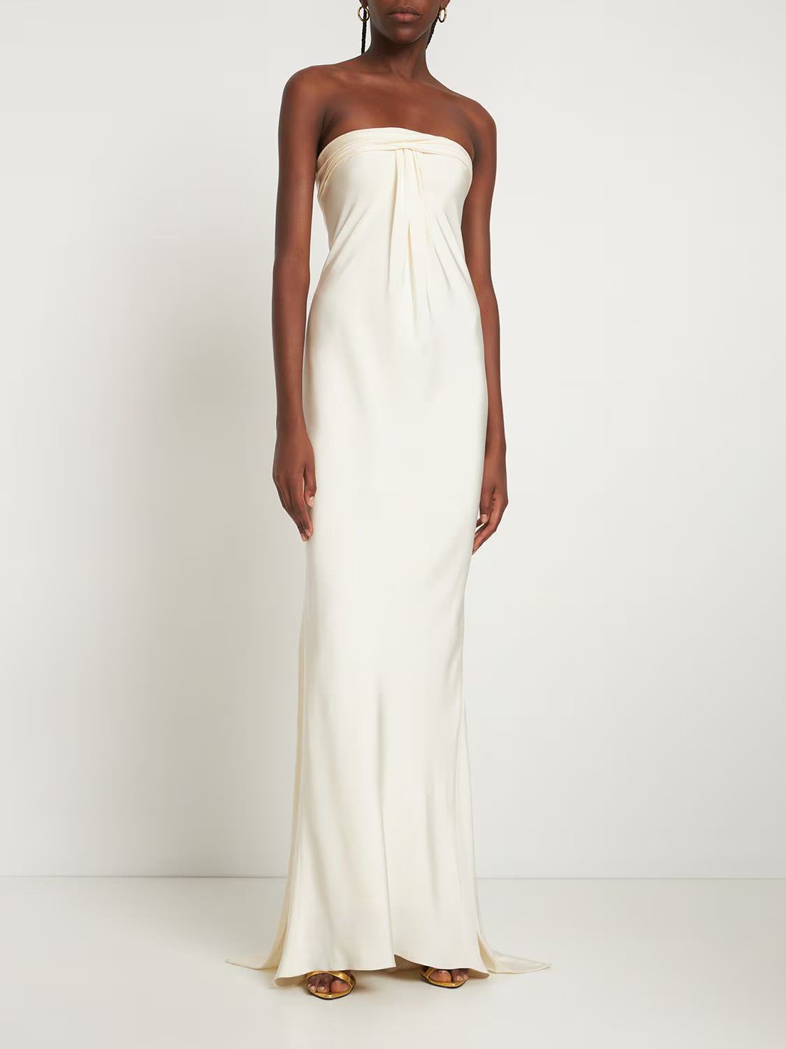 Tom Ford o1w1db10225 AB3194 Maxi Dress in White Size XS / US 0-2 / IT 36-38 - 2 Thumbnail