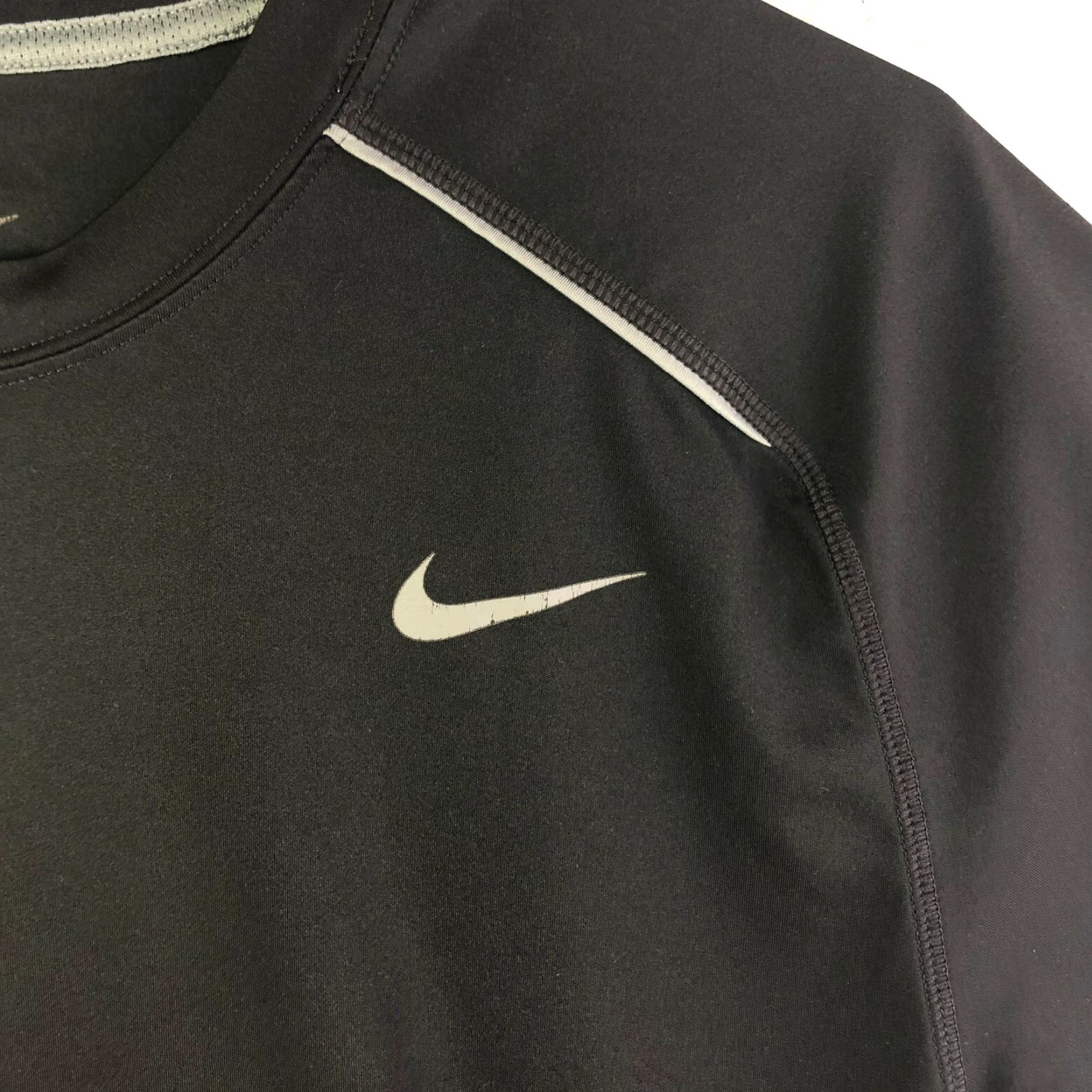 Nike Nike Dri-Fit Mens Large Black Short Sleeve Crew Neck Pullover T Shirt Size US L / EU 52-54 / 3 - 2 Thumbnail