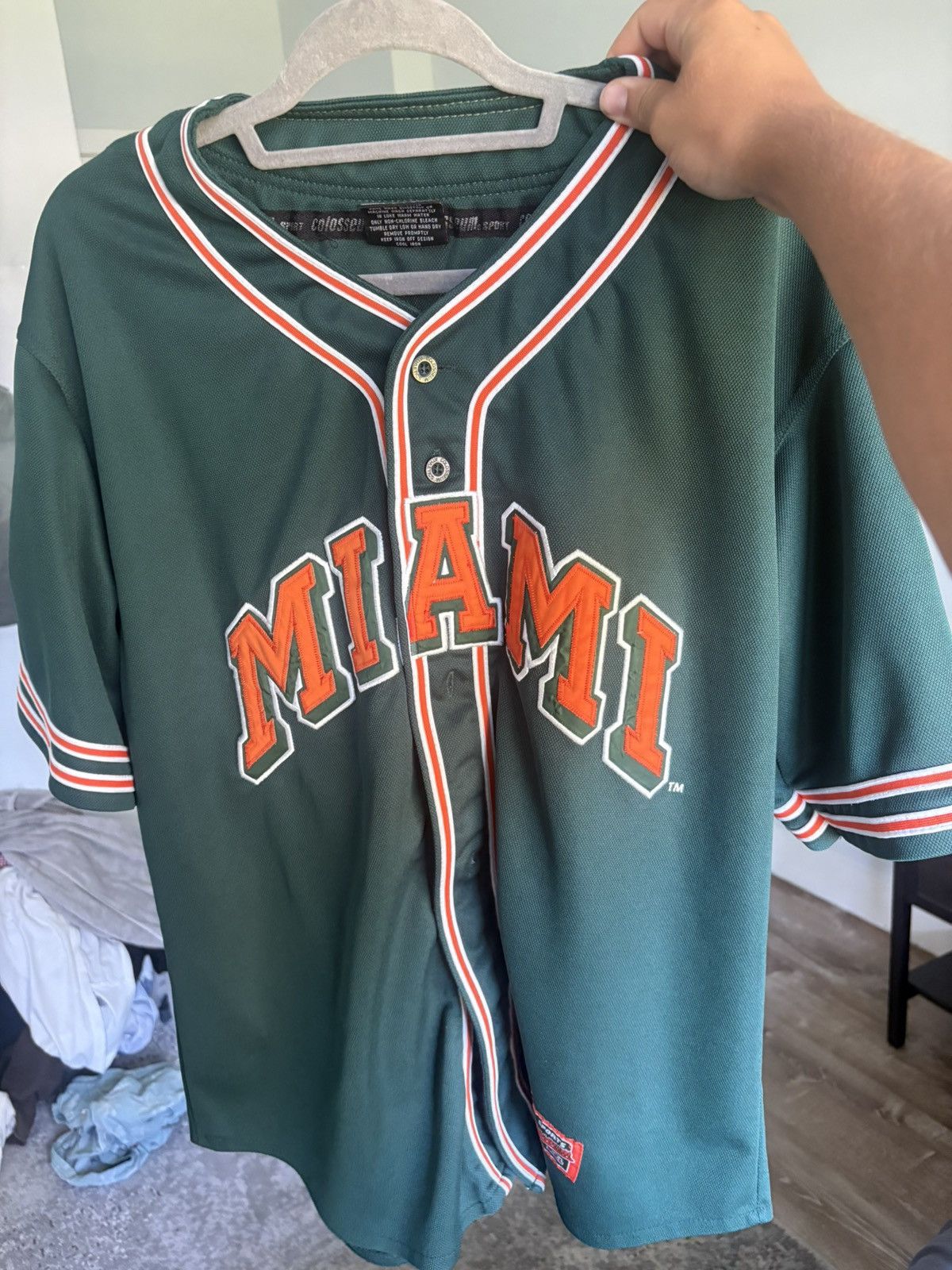 Vintage Rare Miami Hurricanes Baseball Jersey