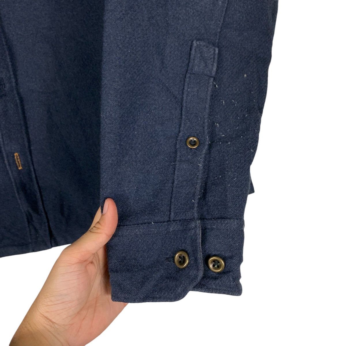 Timberland TIMBERLAND Poly Wool Flannel Shirt #1361-C61 Size US XL / EU 56 / 4 - 13 Thumbnail